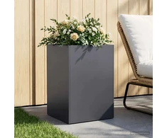 Sodo vazonas Antracito 40 x 40 x 75 cm Šaltai valcuotas plienas