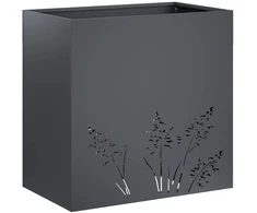 Sodo vazonas Antracito 50 x 30 x 49 cm Šaltai valcuotas plienas