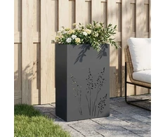 Sodo vazonas Antracito 50 x 30 x 75 cm Šaltai valcuotas plienas