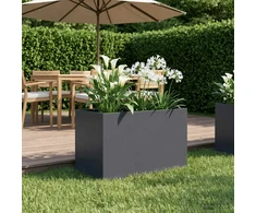 Sodo vazonas Antracito 50 x 40 x 40 cm Šaltai valcuotas plienas