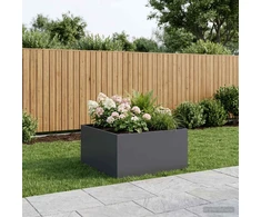 Sodo vazonas Antracito 60 x 60 x 40 cm Šaltai valcuotas plienas