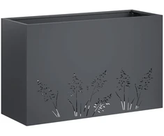 Sodo vazonas Antracito 80 x 20 x 49 cm Šaltai valcuotas plienas