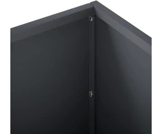 Sodo vazonas Antracito 80 x 30 x 30 cm Šaltai valcuotas plienas