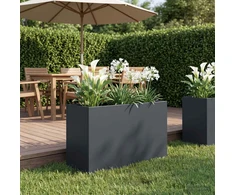 Sodo vazonas Antracito 80 x 30 x 40 cm Šaltai valcuotas plienas