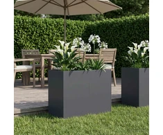 Sodo vazonas Antracito 80 x 40 x 60 cm Šaltai valcuotas plienas