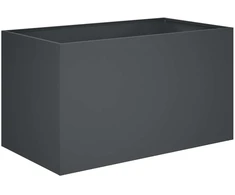 Sodo vazonas Antracito 80 x 50 x 50 cm Šaltai valcuotas plienas