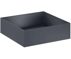 Sodo vazonas Antracito 80 x 80 x 30 cm Šaltai valcuotas plienas