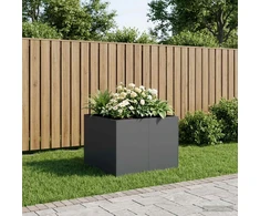 Sodo vazonas Antracito 80 x 80 x 60 cm Šaltai valcuotas plienas