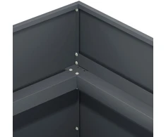 Sodo vazonas Antracito 80 x 80 x 60 cm Šaltai valcuotas plienas