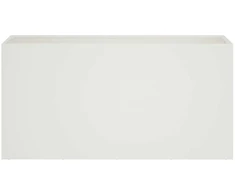 Sodo vazonas Balta 100 x 30 x 40 cm Šaltai valcuotas plienas