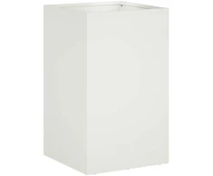 Sodo vazonas Balta 30 x 30 x 40 cm Šaltai valcuotas plienas