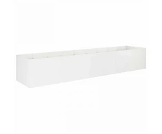 Sodo vazonas Balta 360 x 80 x 60 cm Šaltai valcuotas plienas