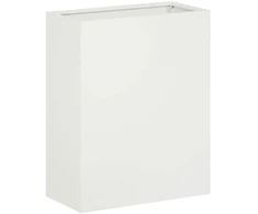Sodo vazonas Balta 40 x 20 x 50 cm Šaltai valcuotas plienas