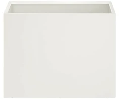 Sodo vazonas Balta 40 x 30 x 30 cm Šaltai valcuotas plienas