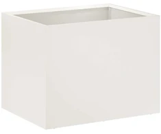 Sodo vazonas Balta 40 x 30 x 30 cm Šaltai valcuotas plienas