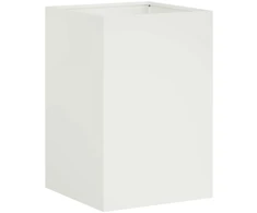 Sodo vazonas Balta 40 x 40 x 60 cm Šaltai valcuotas plienas