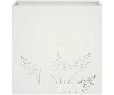 Sodo vazonas Balta 50 x 30 x 49 cm Šaltai valcuotas plienas