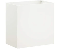 Sodo vazonas Balta 50 x 30 x 50 cm Šaltai valcuotas plienas