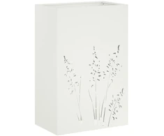 Sodo vazonas Balta 50 x 30 x 75 cm Šaltai valcuotas plienas