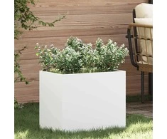 Sodo vazonas Balta 50 x 32 x 40 cm Šaltai valcuotas plienas