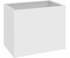Sodo vazonas Balta 50 x 32 x 40 cm Šaltai valcuotas plienas