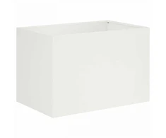 Sodo vazonas Balta 50 x 40 x 40 cm Šaltai valcuotas plienas