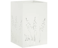 Sodo vazonas Balta 50 x 50 x 75 cm Šaltai valcuotas plienas