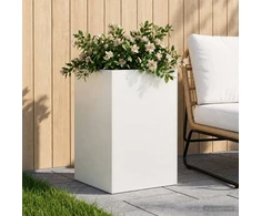 Sodo vazonas Balta 50 x 50 x 75 cm Šaltai valcuotas plienas