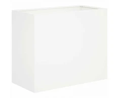 Sodo vazonas Balta 60 x 30 x 50 cm Šaltai valcuotas plienas