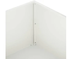 Sodo vazonas Balta 60 x 60 x 20 cm Šaltai valcuotas plienas