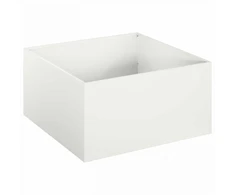 Sodo vazonas Balta 60 x 60 x 30 cm Šaltai valcuotas plienas