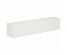 Sodo vazonas Balta 80 x 20 x 20 cm Šaltai valcuotas plienas