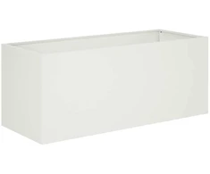 Sodo vazonas Balta 80 x 40 x 40 cm Šaltai valcuotas plienas