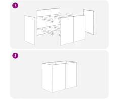 Sodo vazonas Balta 80 x 40 x 60 cm Šaltai valcuotas plienas