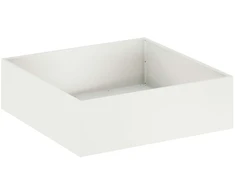 Sodo vazonas Balta 80 x 80 x 30 cm Šaltai valcuotas plienas