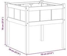 Sodo vazonas Gamta 70 x 70 x 70 cm Kietos pušies mediena