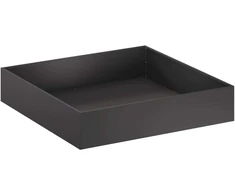 Sodo vazonas Juoda 100 x 100 x 20 cm Šaltai valcuotas plienas