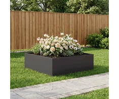 Sodo vazonas Juoda 100 x 100 x 30 cm Šaltai valcuotas plienas