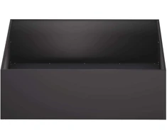 Sodo vazonas Juoda 100 x 100 x 30 cm Šaltai valcuotas plienas