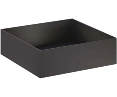 Sodo vazonas Juoda 100 x 100 x 30 cm Šaltai valcuotas plienas