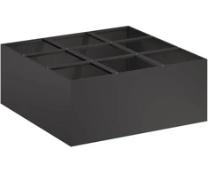 Sodo vazonas Juoda 100 x 100 x 40 cm Šaltai valcuotas plienas