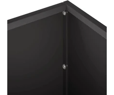 Sodo vazonas Juoda 100 x 30 x 30 cm Šaltai valcuotas plienas