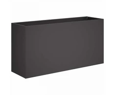 Sodo vazonas Juoda 100 x 30 x 40 cm Šaltai valcuotas plienas