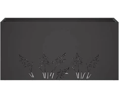 Sodo vazonas Juoda 100 x 30 x 49 cm Šaltai valcuotas plienas