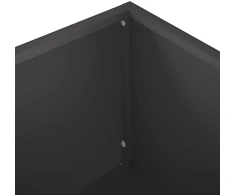 Sodo vazonas Juoda 100 x 30 x 49 cm Šaltai valcuotas plienas