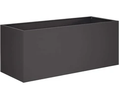 Sodo vazonas Juoda 100 x 40 x 40 cm Šaltai valcuotas plienas