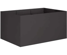 Sodo vazonas Juoda 120 x 80 x 60 cm Šaltai valcuotas plienas
