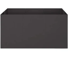 Sodo vazonas Juoda 120 x 80 x 60 cm Šaltai valcuotas plienas