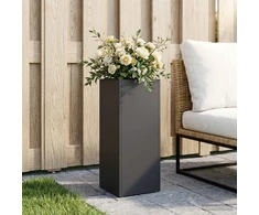 Sodo vazonas Juoda 20 x 20 x 40 cm Šaltai valcuotas plienas