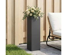 Sodo vazonas Juoda 20 x 20 x 75 cm Šaltai valcuotas plienas